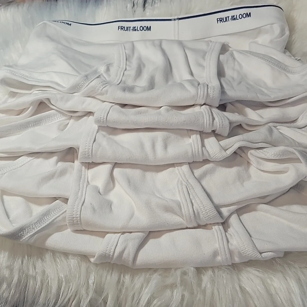 NEW VINTAGE 90'S FRUIT OF THE LOOM Tighty Whities Men's Large Underwear Set of 5
